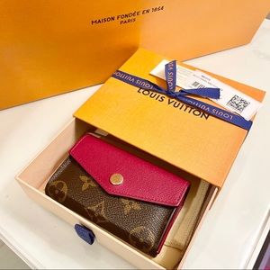 Louis Vuitton Monogram Card Holder Fuchsia